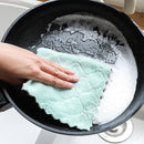 10pcs Household Absorbent Cleaning Cloth Dishcloths Non-stick Oil Towels Newly