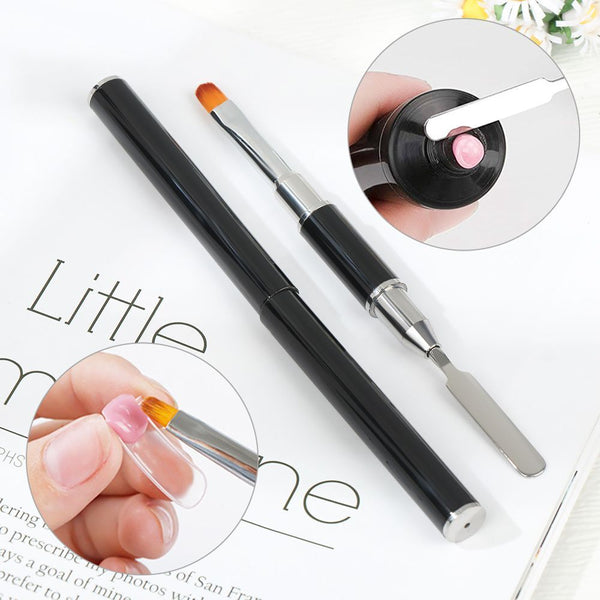 Dual Ended Nail Art Brushes Brush Flower Painting Pen UV Gel Extension Builder