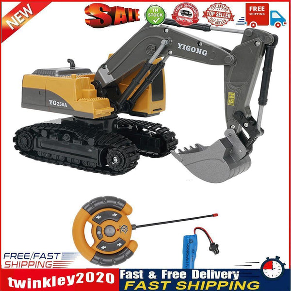 1/24 6CH RC Excavator Toys Remote Control Engineering Car Electric Trucks Newly