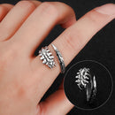 Coiled Bone Jewelry Accessories Open Rings Hip Hop Centipede Ring Punk Style