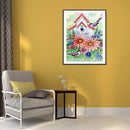 DIY Diamond Painting Bird House Full Round Drill Mosaic Art Picture Decor