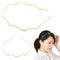 Elegant Geometric Metal Headdress Hair Hoop Thin Headbands Wave Bending