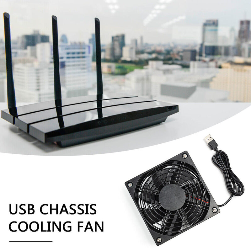 5V USB Computer Case Chassis Cooling Fan Router Set-top Box Silent Mute Cooler