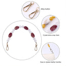Purse Chain - 2 Piece Shoulder Bag Chain Strap Acrylic Bag Chain Handle Charms