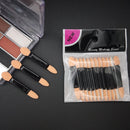 10pcs Portable Eye Shadow Powder Brushes Sponge Eyeshadow Applicator (55mm)