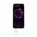 3.5mm Extension Earphone Audio Splitter 1 Male to 2 Female Adapter (White)