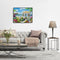 Digital Painting By Numbers Pavilion Hand Painted Canvas Color Drawing Picture