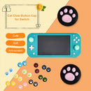 4pcs Cat Paw Silicone Thumb Grips for Nintendo Switch Controller (Pink) Newly
