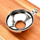 Wide Mouth Liquid Funnel Stainless Steel Canning Flask Hopper Filter (S)