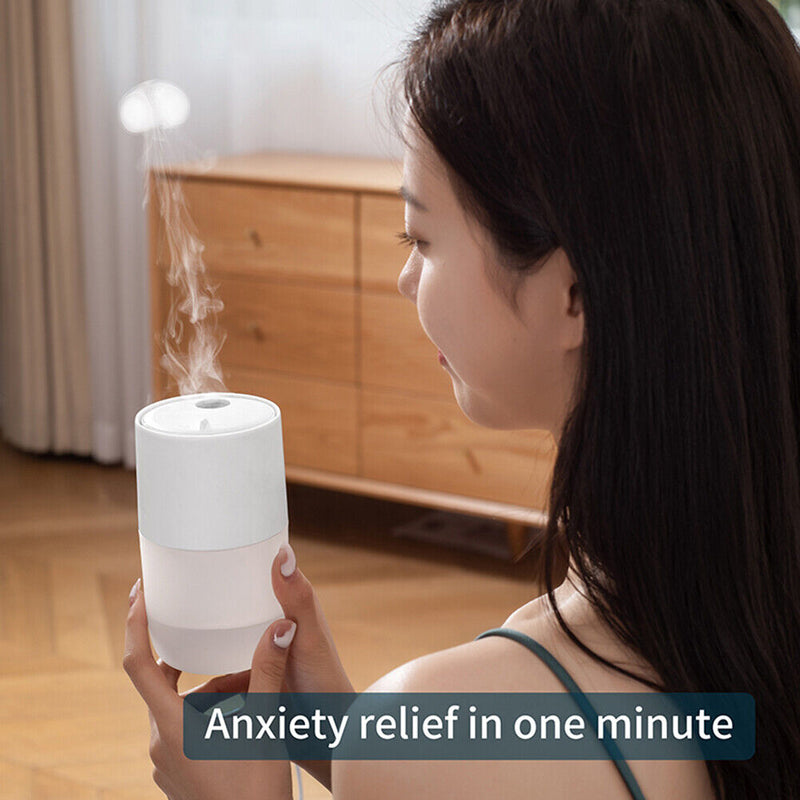 #A Ultrasonic Air Humidifier LED Lights Portable Creative Home Aroma Diffuser