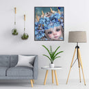 Handmade DIY Full Round Drill Diamond Painting 5D big eyes girl Poster Newly