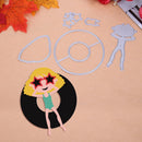 5pcs Girl Summer Time Cutting Dies Scrapbook Embossing DIY Craft Album Card
