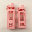 700ml Water Bottle for Sports Straw Cup Leakproof Drinking Bottles (Pink) Newly