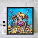 5D DIY Diamond Painting Kits Full Round Drill Cow Mosaic Picture Wall Decor Art