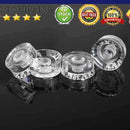 4Pcs Transparent Acrylic Speed Knob Volume Tone Control for Electric Guitar