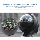 Universal Car Compass Pocket Mini Ball Dash Dashboard Compass Multifunctional