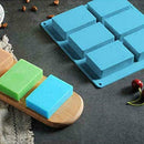 Rectangle Food Grade Silicone Soap Mold Cake Mould Making Q9W6 Soap AWDE L3I4