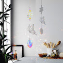 Hanging Crystal Sunlight Catching Pendant Catcher Wind Chimes Indoor Ornament