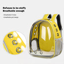 Pet Travel Carrier Transparent Space Capsule Cat Bubble Backpack (Yellow)