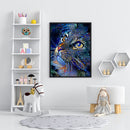 5D Diamond Painting Kit Blue Cat Full Square Drill Rhinestone DIY Wall Art Craft