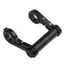 10cm Bicycle Light Holder Bike Handlebar Extender Lamp Phone Stand(Black)