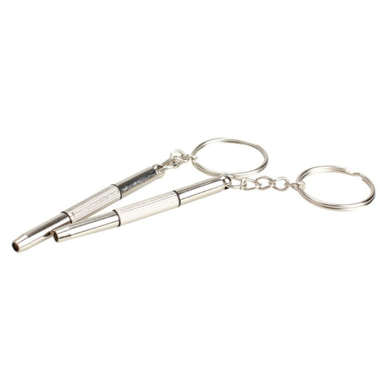 5PCS 3in1 Eyeglass Screwdriver Sunglass Watch Repair Kit with Keychain