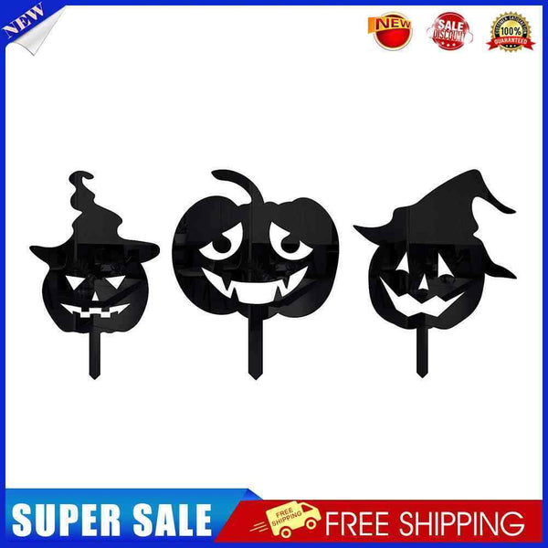 Halloween Acrylic Plugin Art Sculpture Pumpkin Insert Lawn for Outdoor Cour