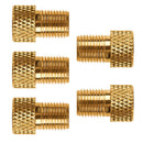 5pcs Copper Presta to Schrader Adaptors Bicycle Pump Tire Valve Connectors Newly