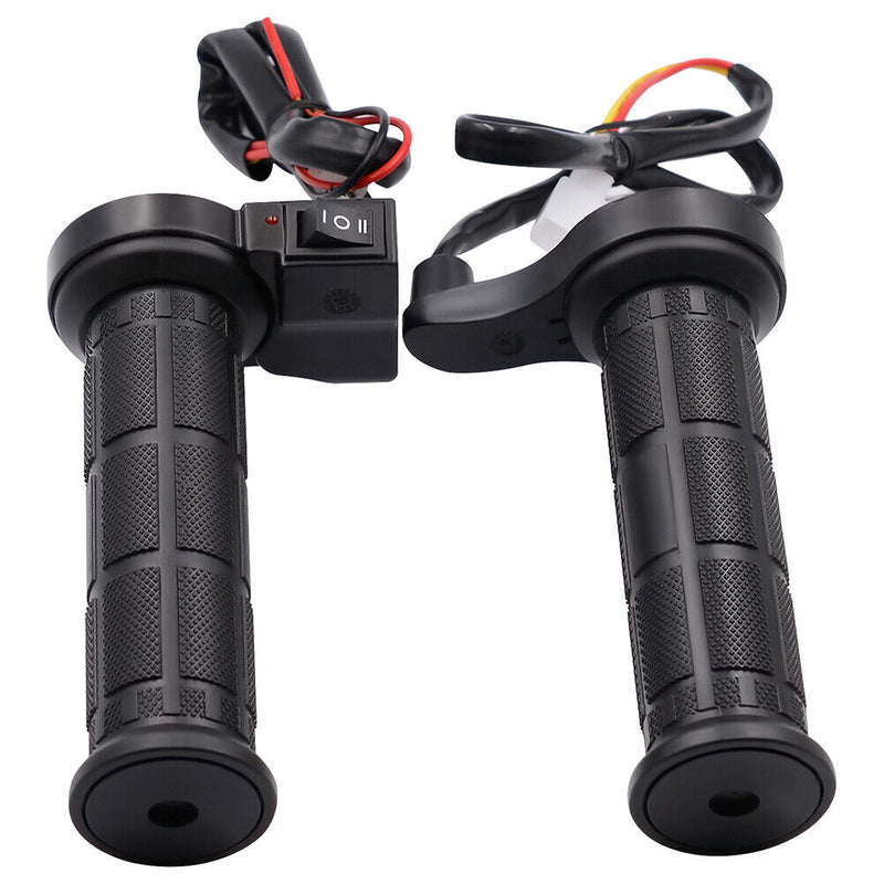 1 Pair 12V Motorcycle Heated Handlebar Grips Warmth Electric Handle Grip Newly