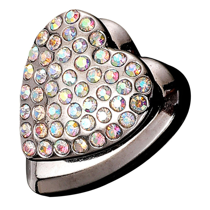 Love Heart Rhinestone Adhesive Car Hook Organizer Storage Hanger Car Indoor