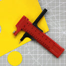 Portable Compass Circular Cutter Hand Craft Accessory Rotary Cut Tool (Red)