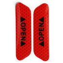 4pcs Car OPEN Reflective Tapes Warning Mark Open Car Door Stickers (Red)