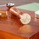 Retro Envelope Sealing Wax Copper Stamp DIY Art Decor Customs Supply (F268)