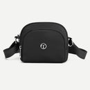 Waterproof Nylon Crossbody Bag Women Double Layer Zipper Small Shoulder Pouch