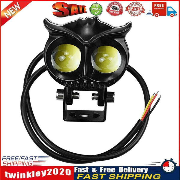 Motorcycle LED Spotlight Headlight Dual Color Hi/Low Beam Driving Light Newly