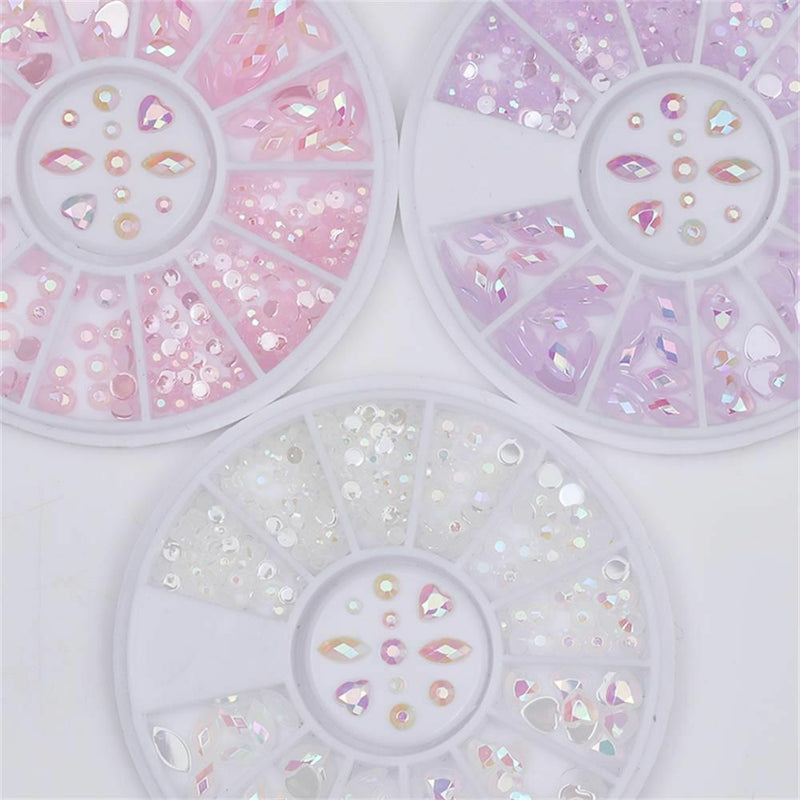 Elongated Water Dropped DIY Tips Glass Stone Manicure Decor Nail Art Rhinestone