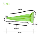 Portable Piccolo Flute Sax Saxphone Cleaning Cloth Instrument Part (Green)