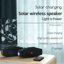 FM LED Flashlight TF Card Support Outdoor Solar Power Beach Boombox K7K3