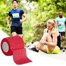 Self Adhesive Elastic Bandage Sports Wrist Protector Tape (Red 10cmx4.5m) Newly