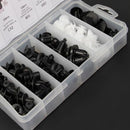 100 in 1 Universal Car Clips Auto Rivets Fasteners Assortment + 6 inch Remover