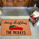 Christmas Floor Mat Tree Letter Non Slip Entrance Carpet (PJ210815-A009)