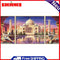 3 Panels Taj Mahal Oil Paint By Numbers Kits DIY Canvas Wall Art Picture Craft