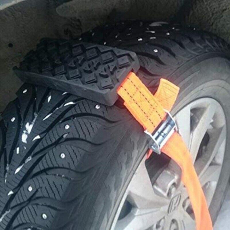 PU Anti-Skid Car Tire Traction Blocks Emergency Snow Mud Sand Tire Chain Straps