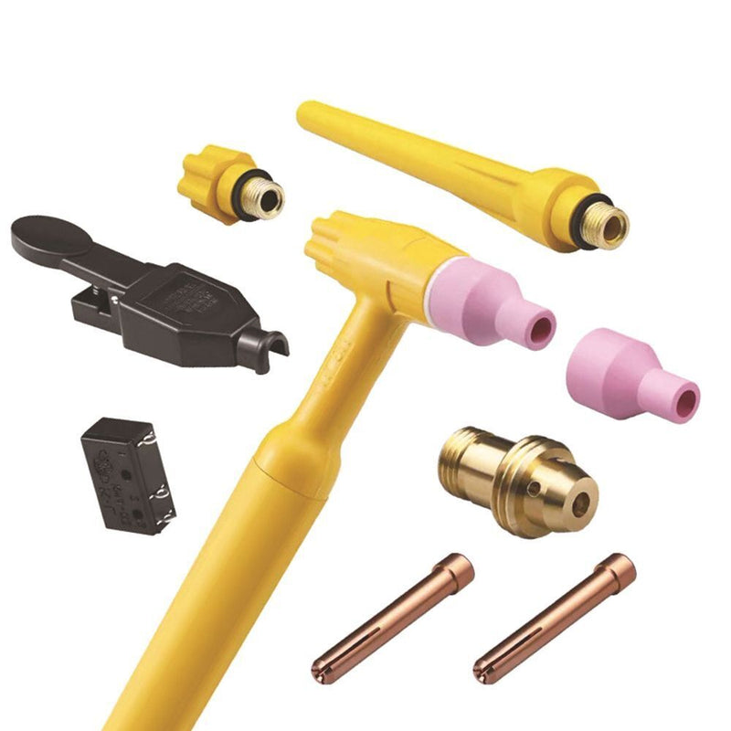 Arc TIG Welding Torch Blue Handle KW4-OZ Trigger Switch Electronic Switch Chip