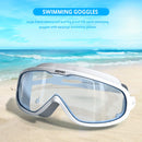 Swimming Glasses Waterproof Anti-fog Adults Swim Diving Goggles (White) Newly