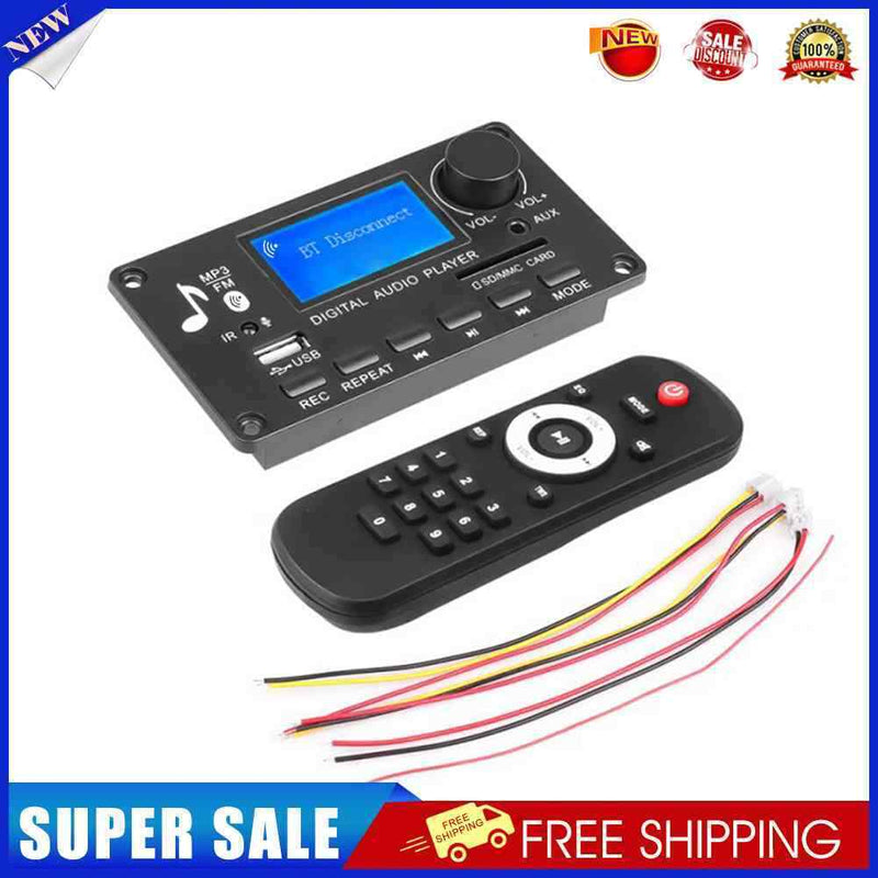 MP3 Decoder Board Bluetooth-compatible FM Radio Audio Module with Remote Control