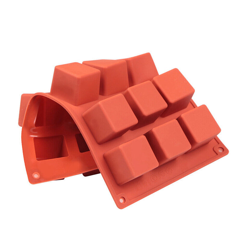 15 Holes Cube Square Cake Mold DIY Silicone Dessert Decorating Kitchen Tool