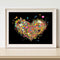 Oil Paint By Numbers Picture DIY Drawing Painting Flower Heart Drawing on C