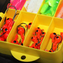 131pcs Simulation Crankbait Fishing Lures with Storage Box Artificial Soft Bait