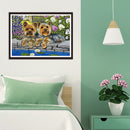 5D DIY Full Drill Diamond Painting Flower Dogs Cross Stitch Embroidery Kit Gift